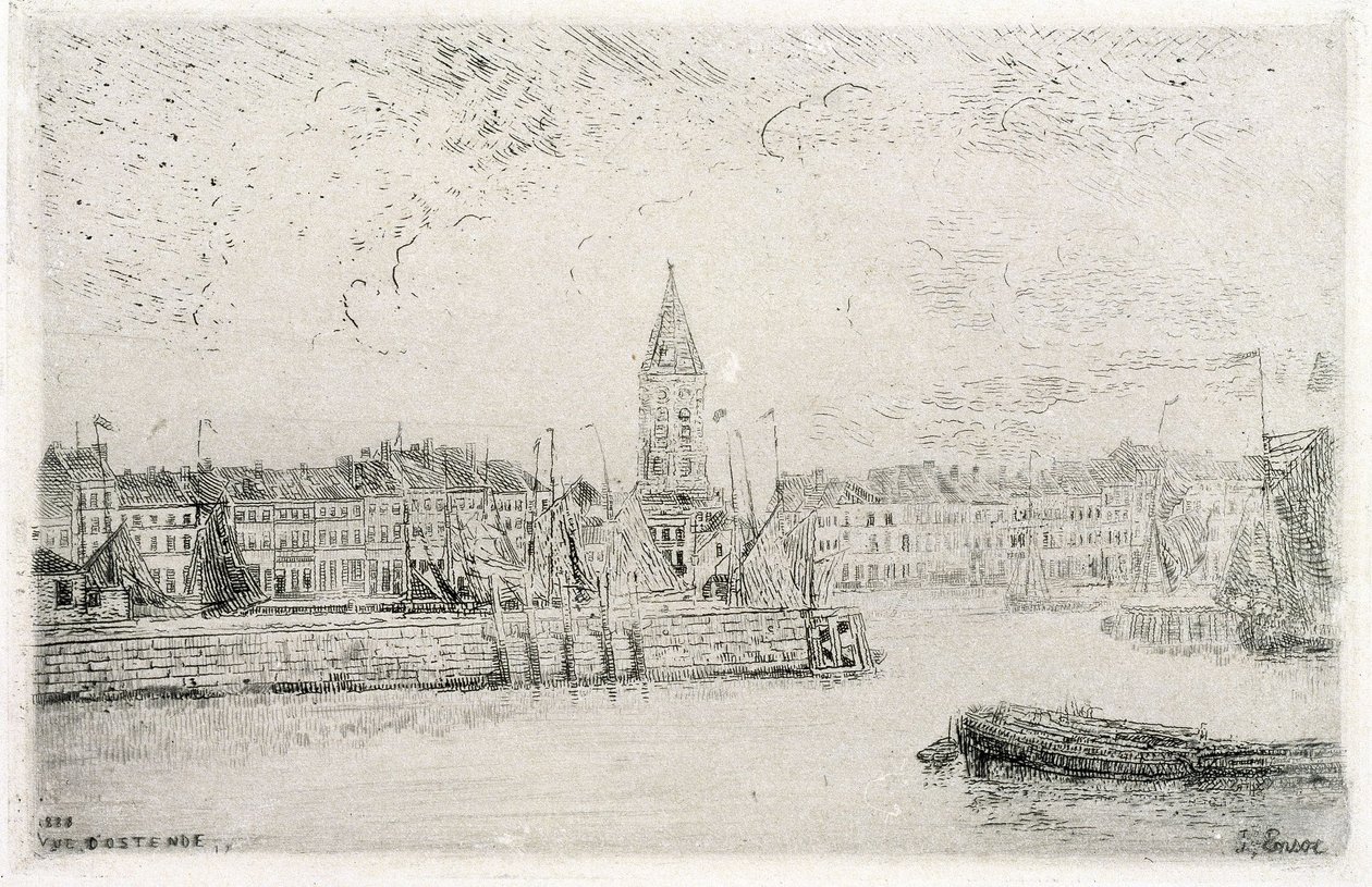 Vista di Ostenda verso est da James Ensor