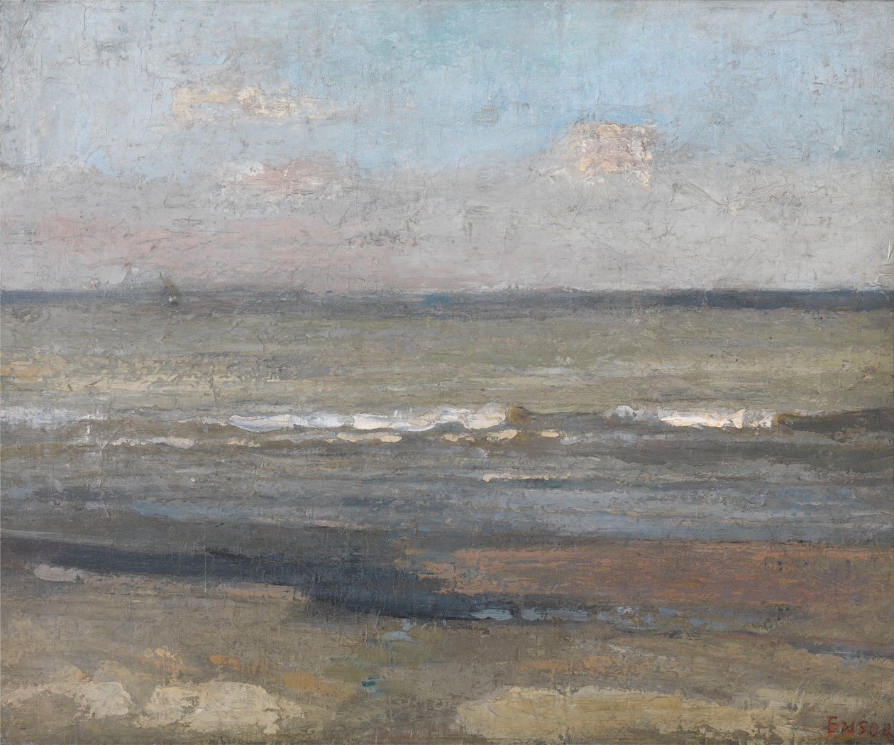 Paesaggio marino grigio da James Ensor