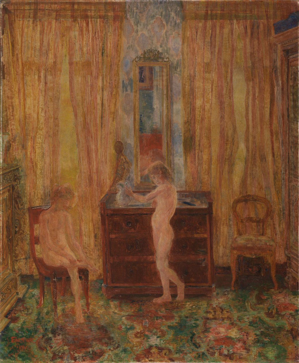 Bambini alla toeletta del mattino da James Ensor