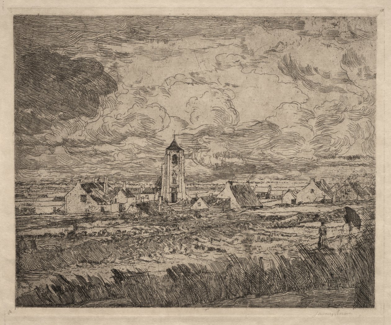 Ampia veduta di Mariakerke da James Ensor