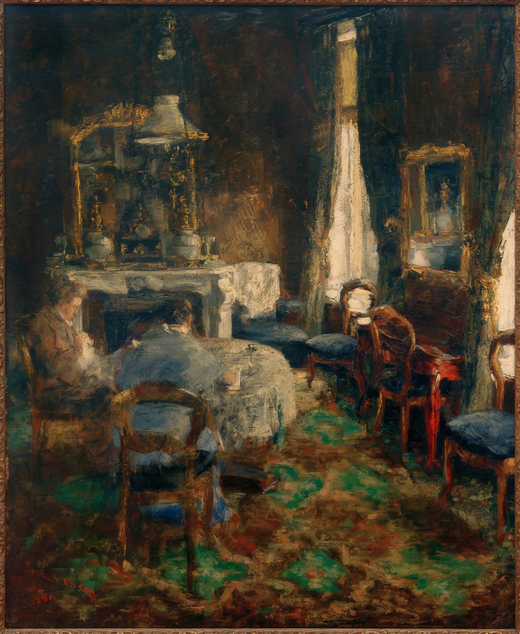 Il salone borghese da James Sidney Ensor