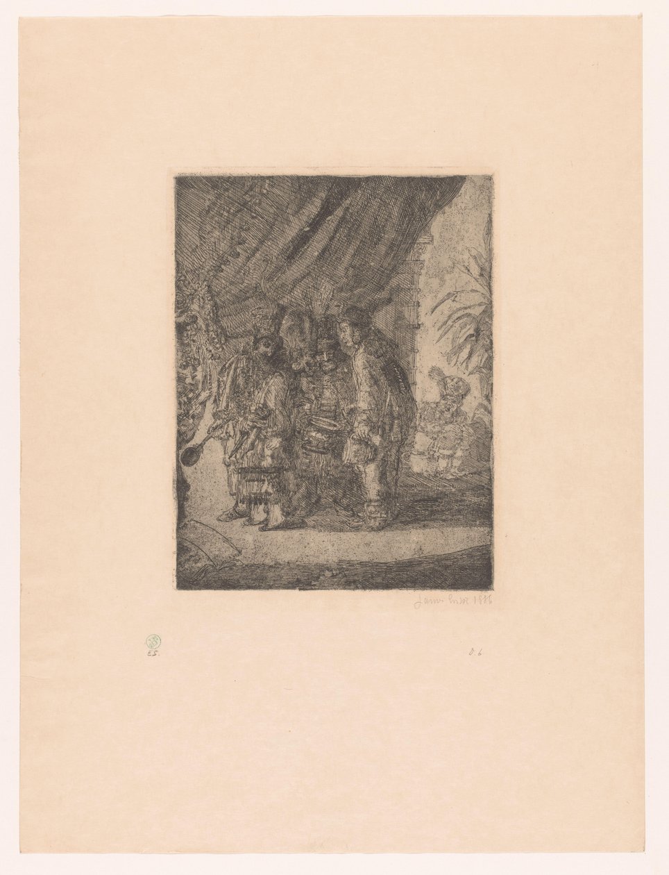 Medici persiani esaminano le feci del re Dario da James Ensor