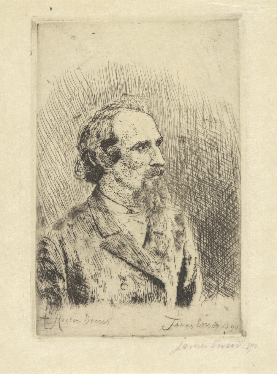 Ritratto di Hector Denis da James Ensor