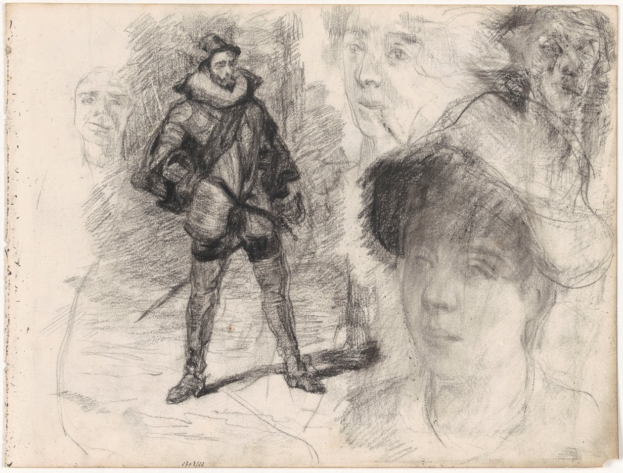 Soldato spagnolo e quattro volti da James Ensor