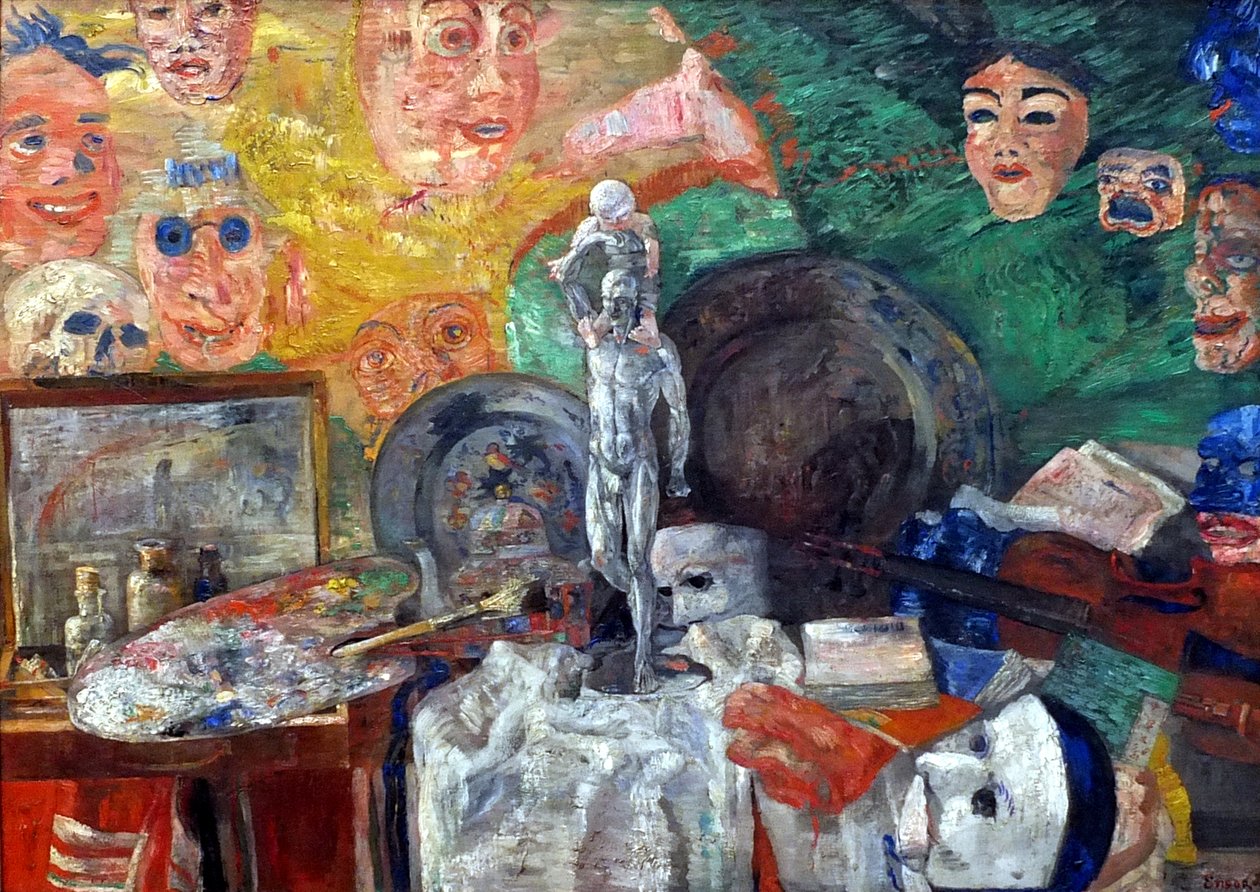 Natura morta nello studio da James Ensor