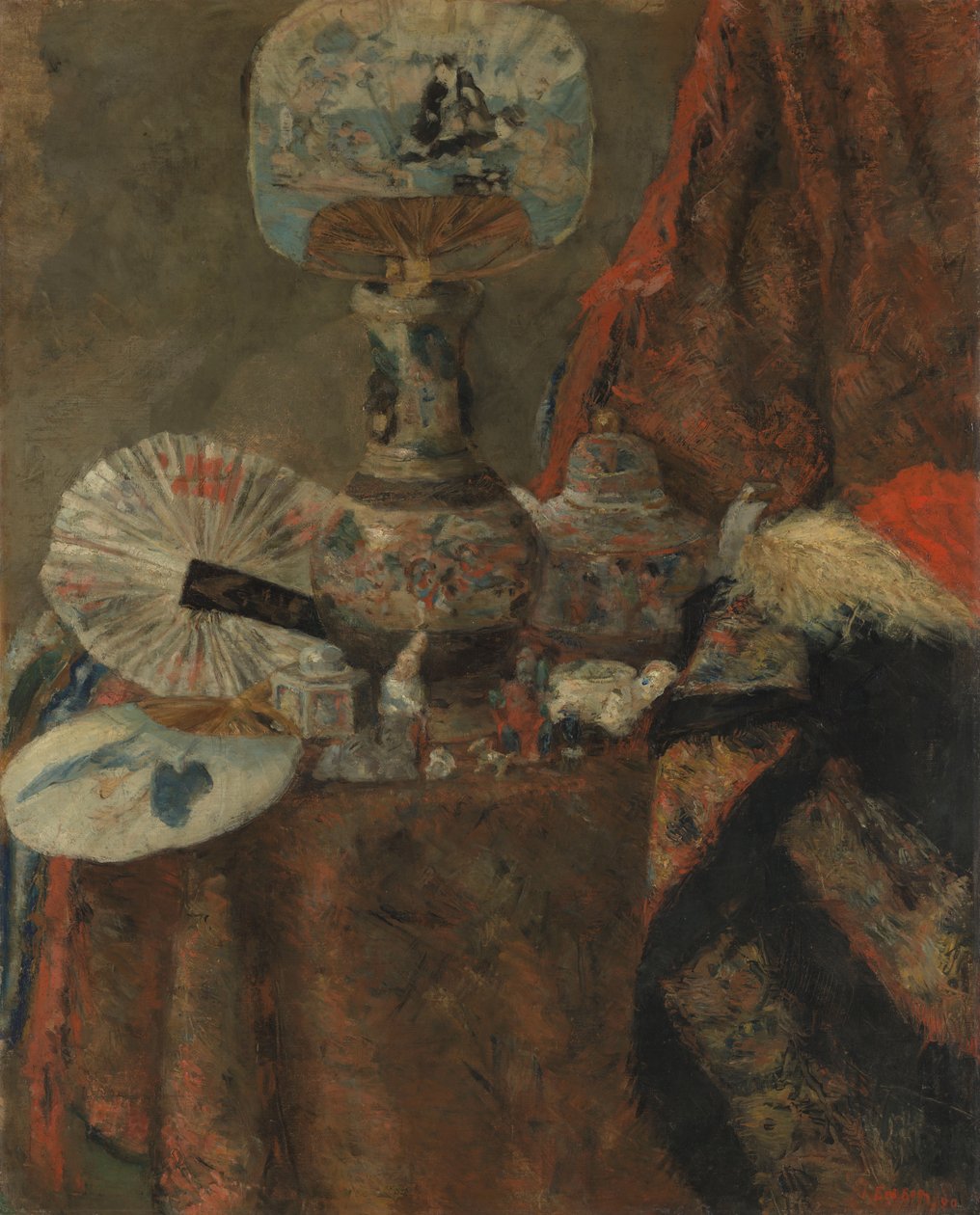 Natura morta con cineserie da James Ensor