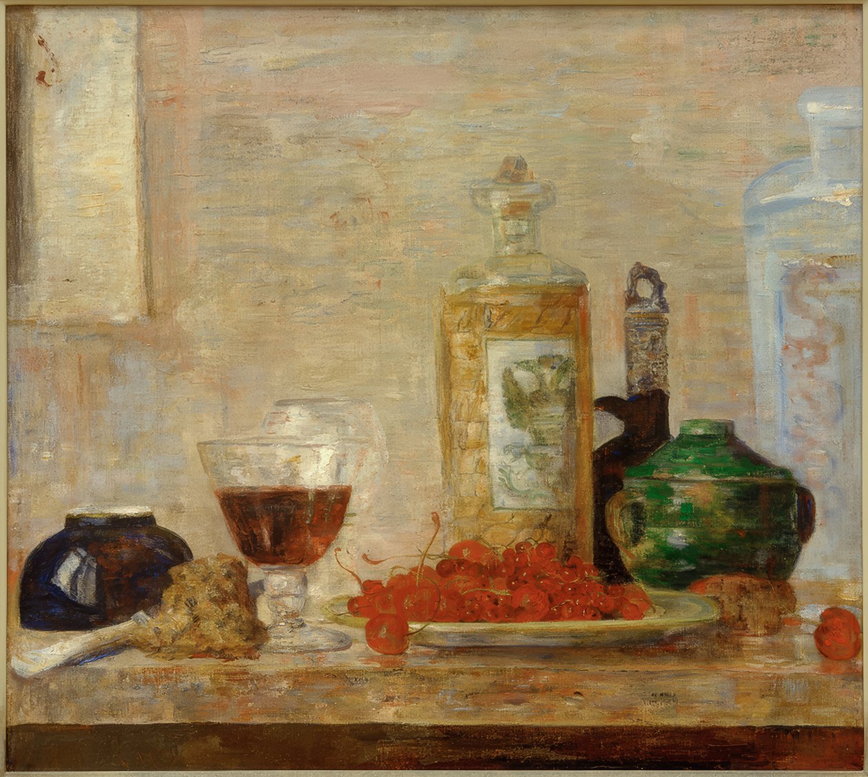 Natura morta con ciliegie da James Sidney Ensor