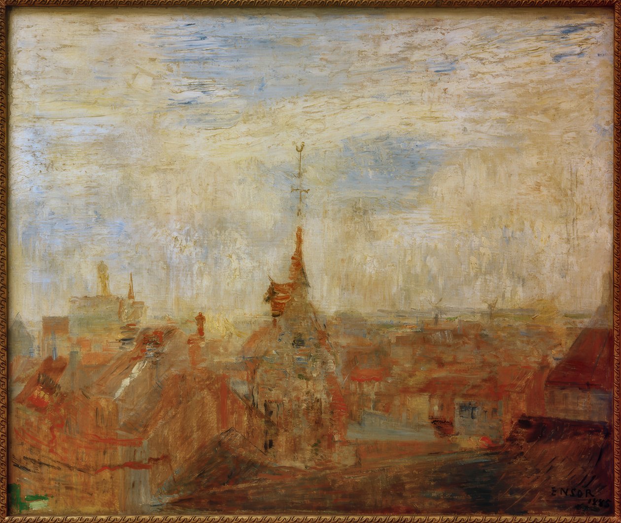 I tetti di Ostenda da James Sidney Ensor