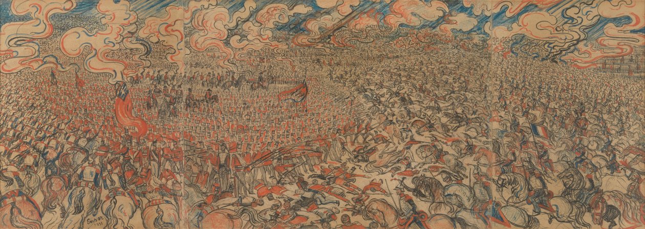 I corazzieri a Waterloo da James Ensor