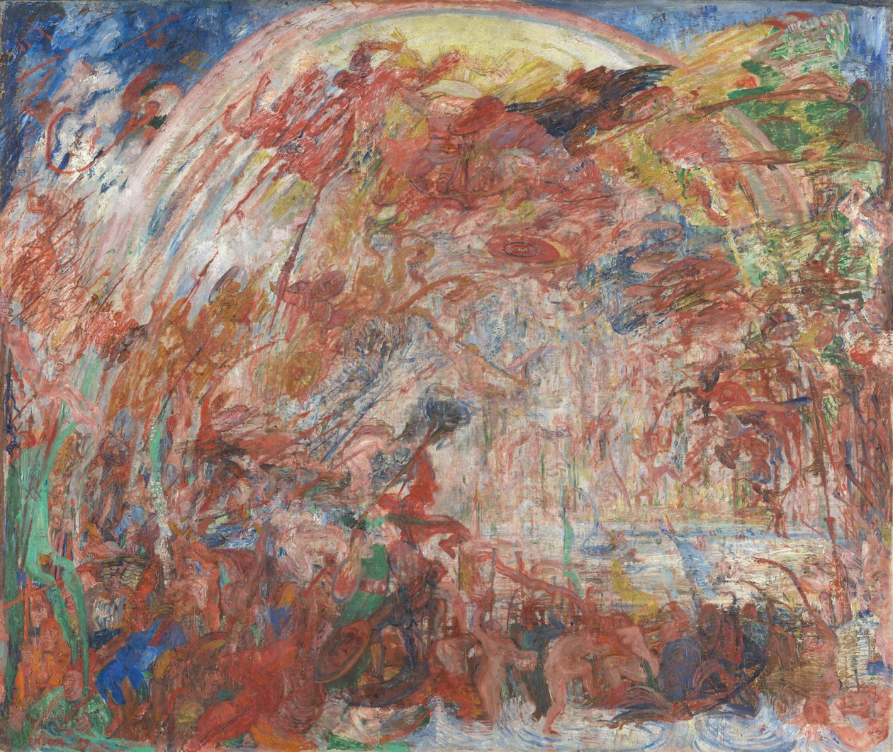 La caduta degli angeli ribelli da James Ensor