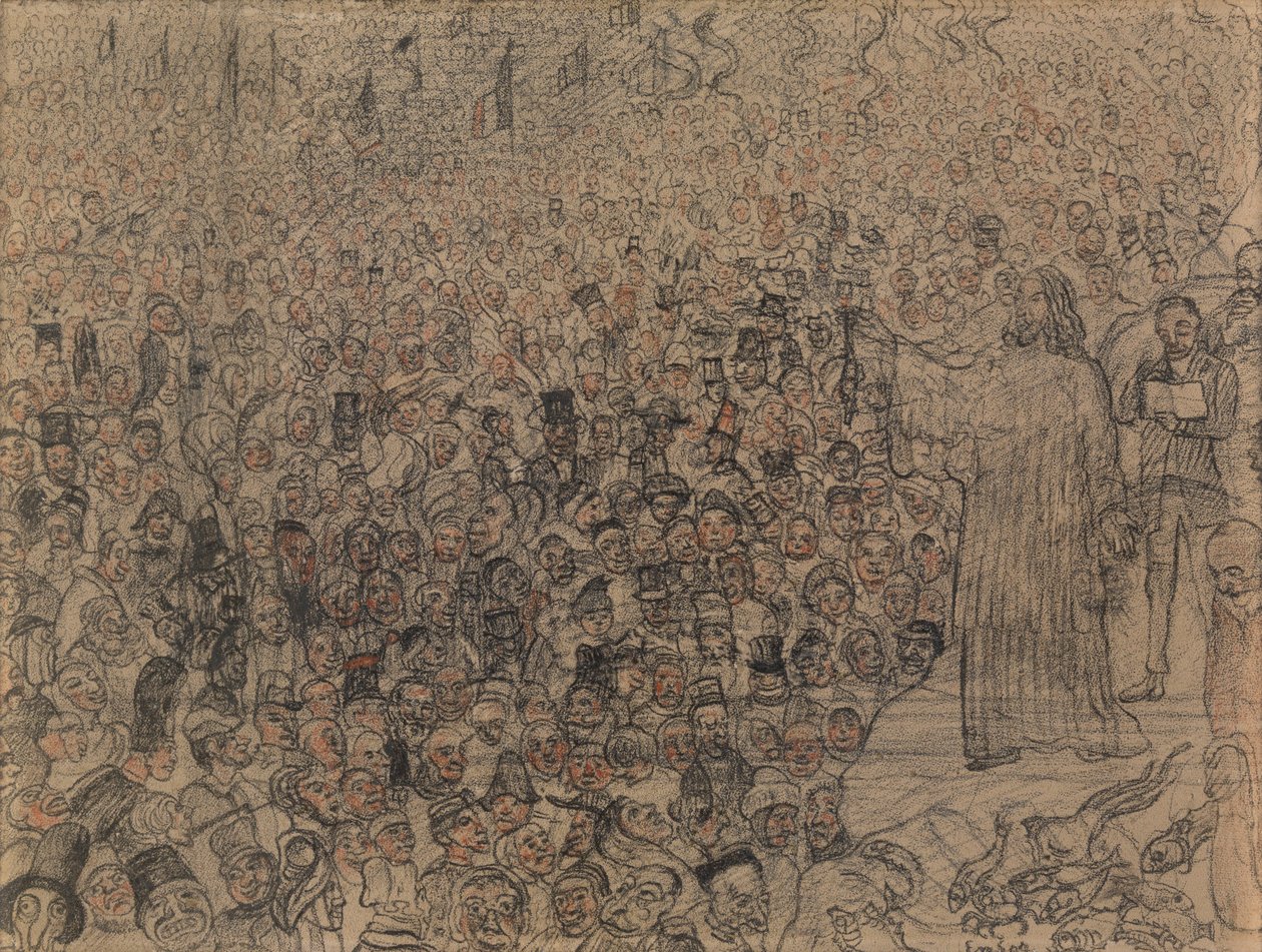 La moltiplicazione dei pesci da James Ensor