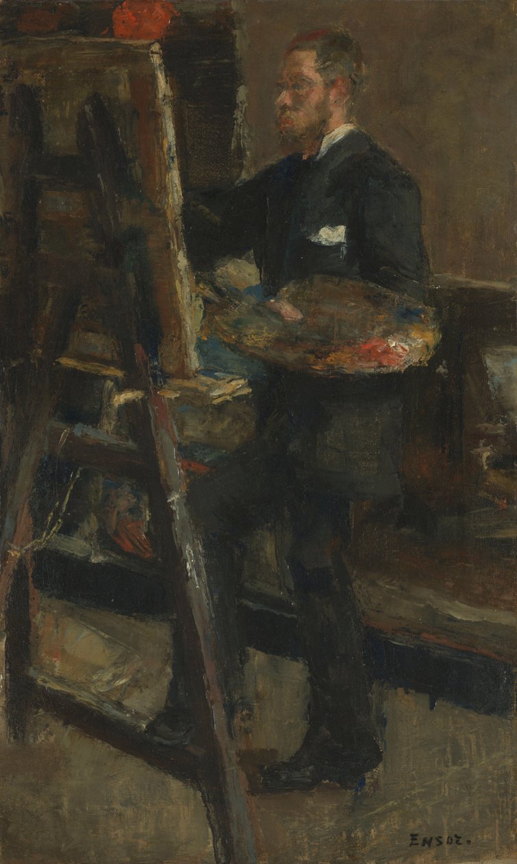 Il pittore Alfred William Finch da James Ensor