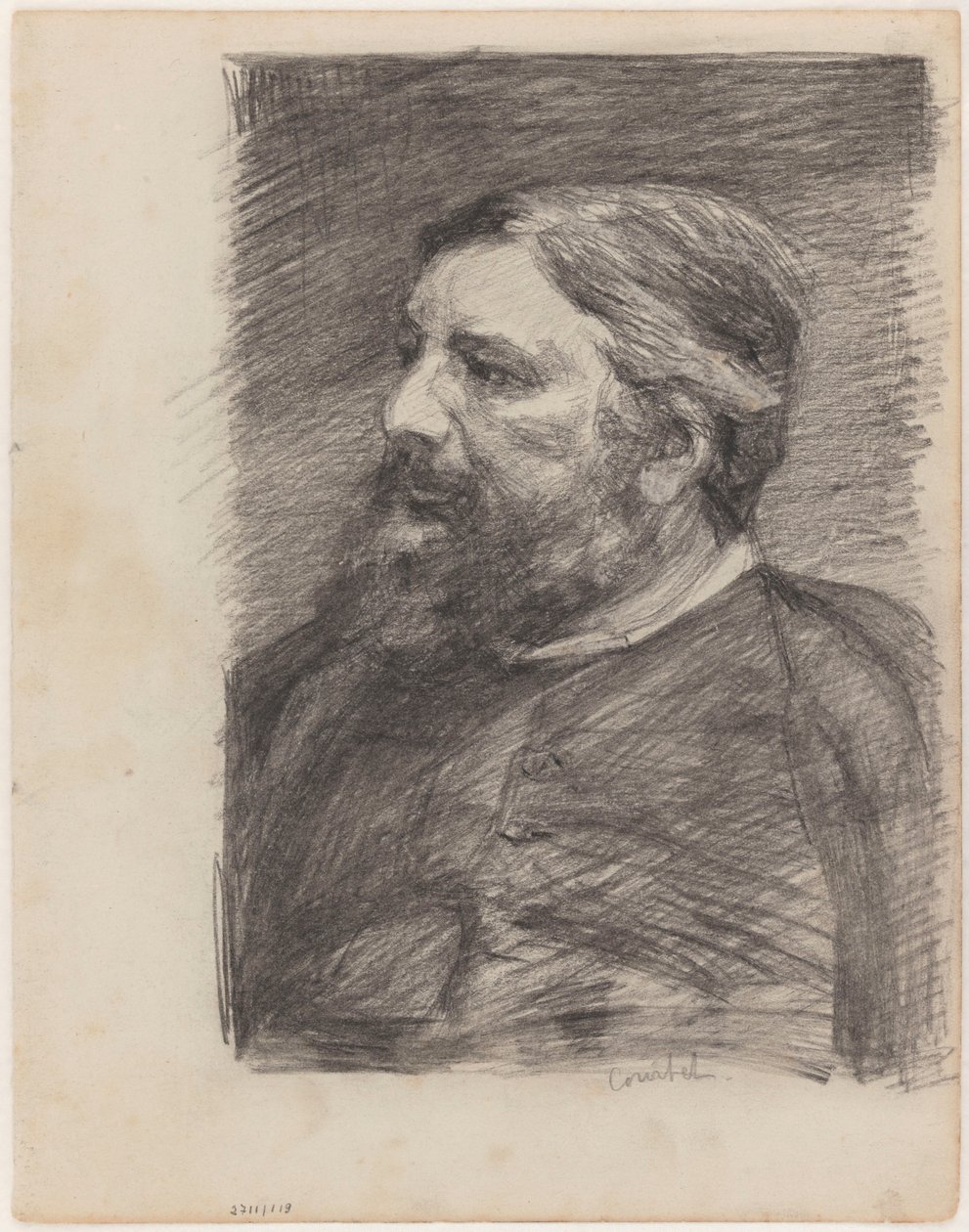 Il pittore Gustave Courbet da James Ensor