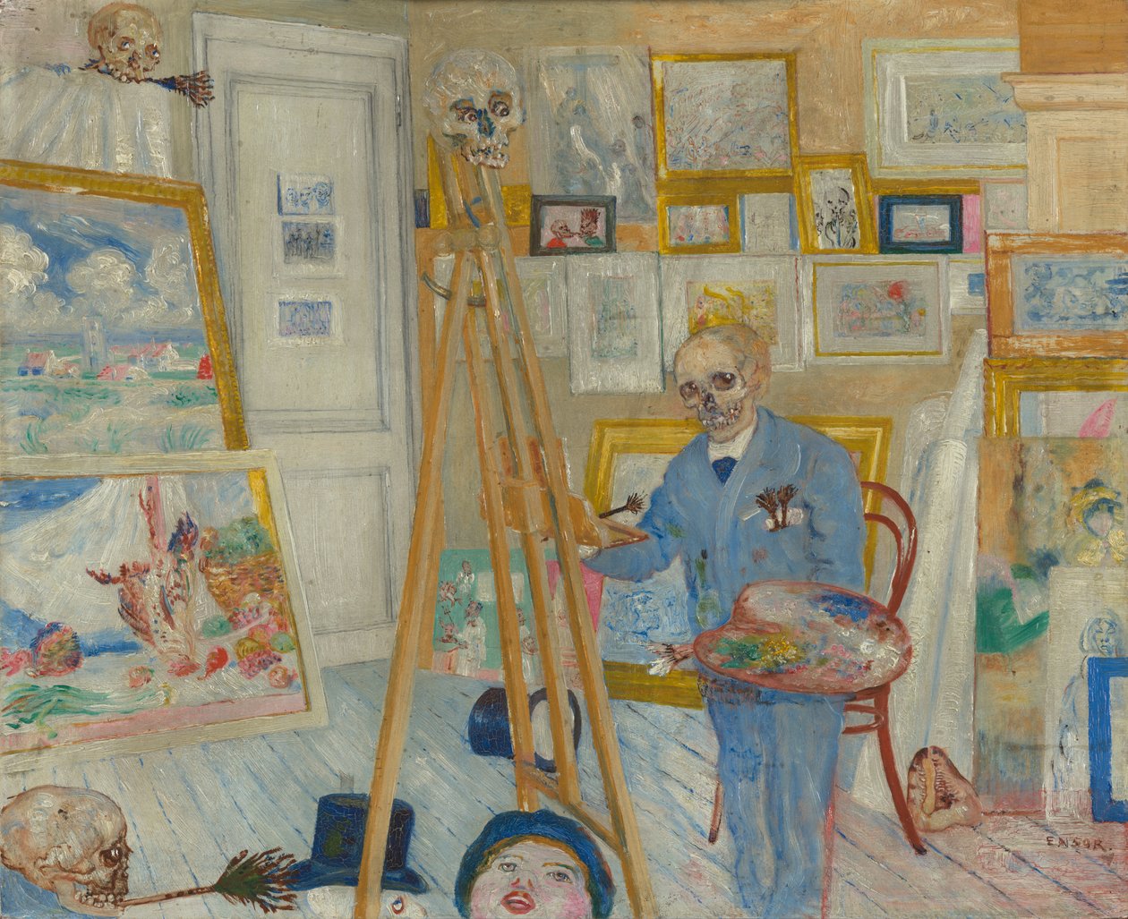 Il pittore di scheletri da James Ensor