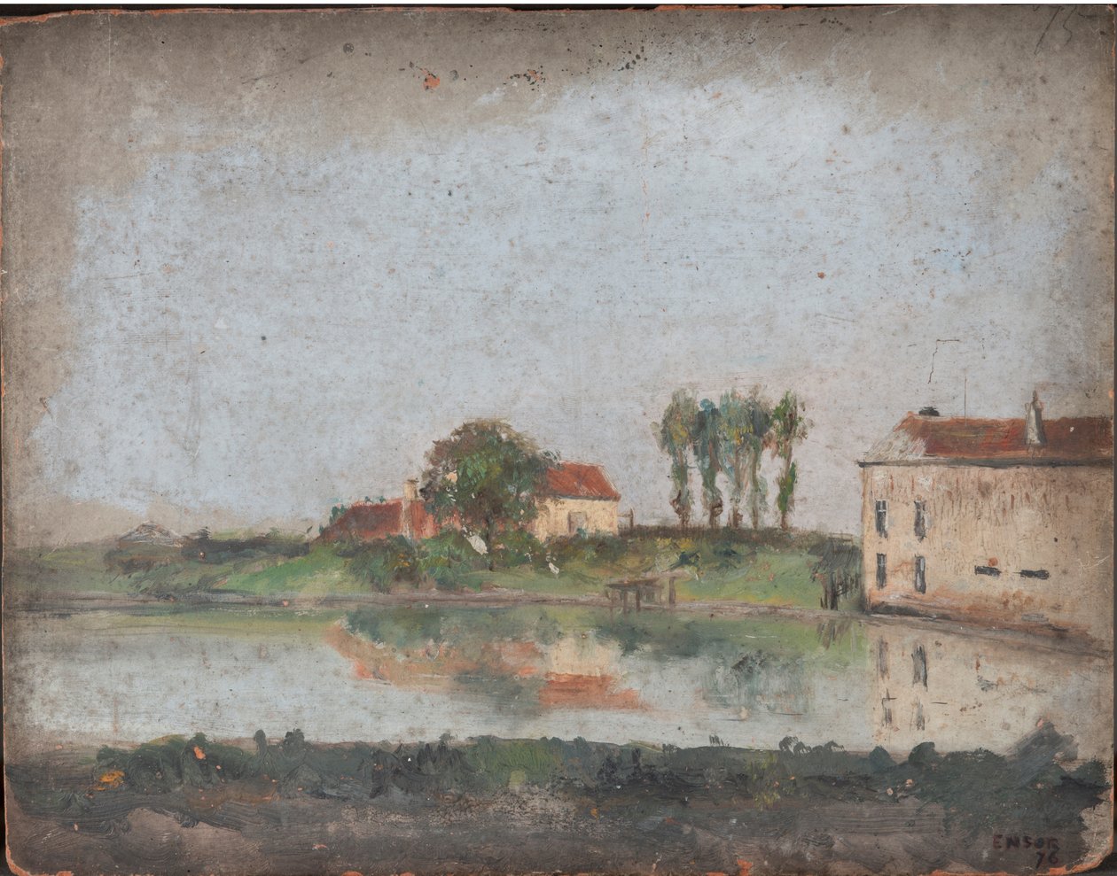 Il giardino del Café Tivoli a Ostenda da James Ensor