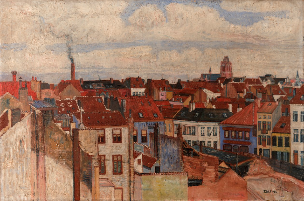 I tetti di Ostenda da James Ensor