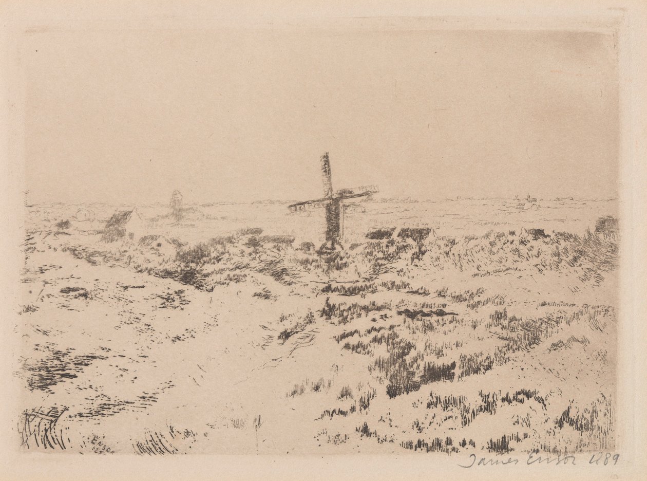 Il mulino a vento di Mariakerke da James Ensor
