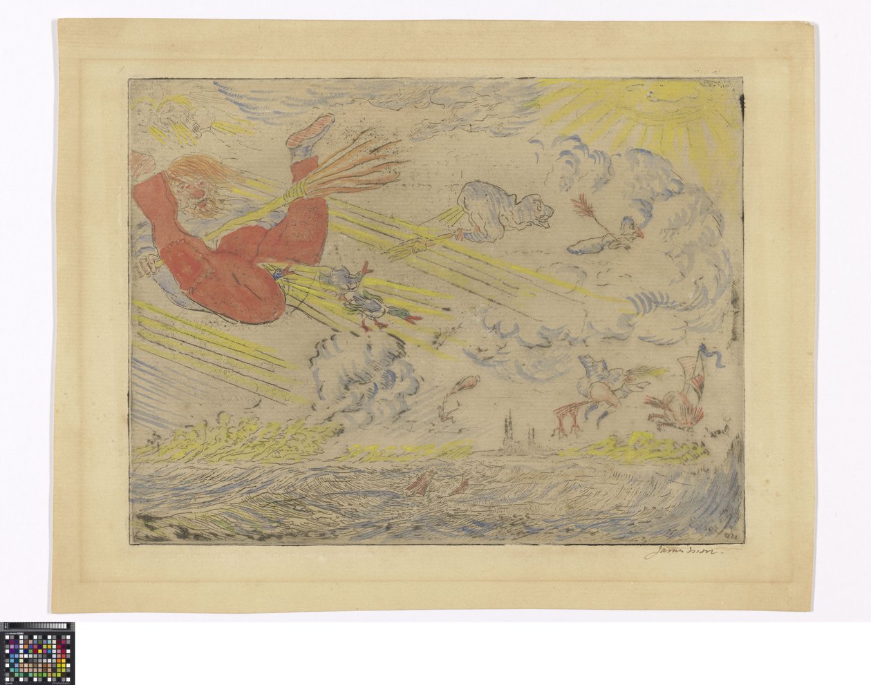 Zauberer im Sturmwind da James Ensor