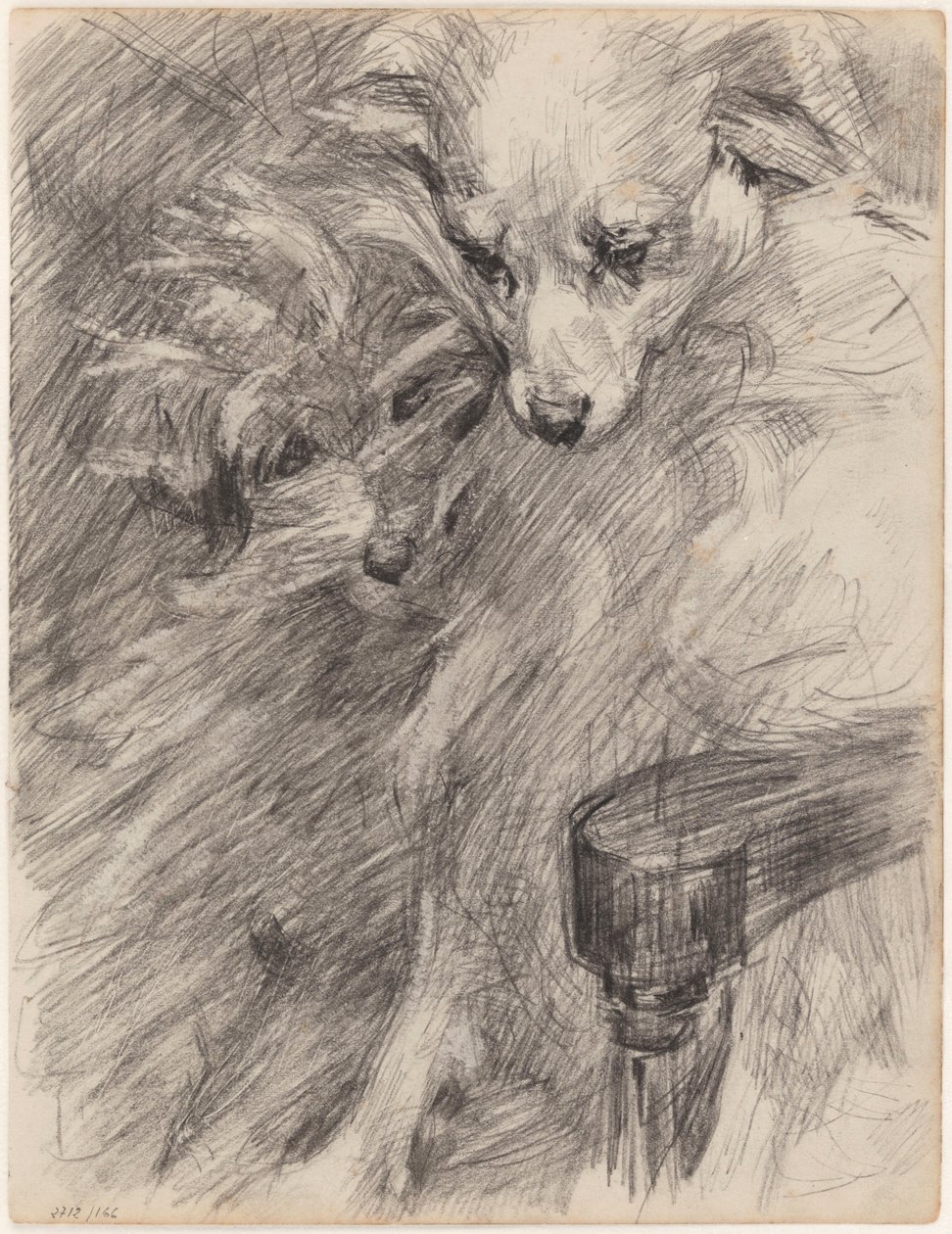 Due cani in una poltrona da James Ensor