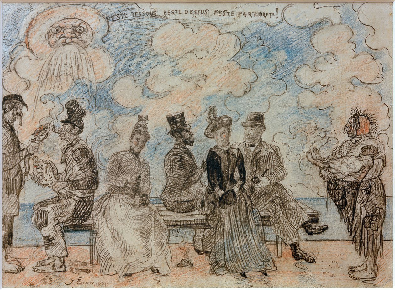Sotto la peste, sopra la peste, ovunque peste da James Sidney Ensor