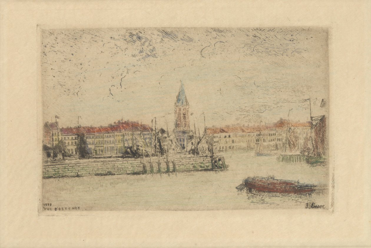 Veduta di Ostenda a est da James Ensor