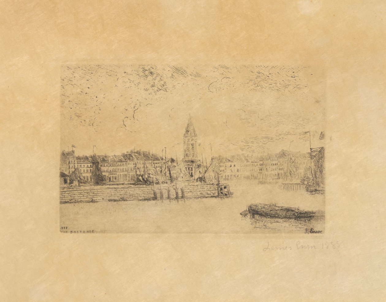 Veduta di Ostenda a est da James Ensor