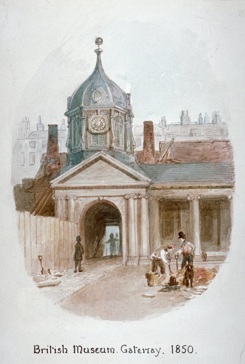 Ingresso al Vecchio Museo Britannico Montague House, Bloomsbury, Londra da James Findlay