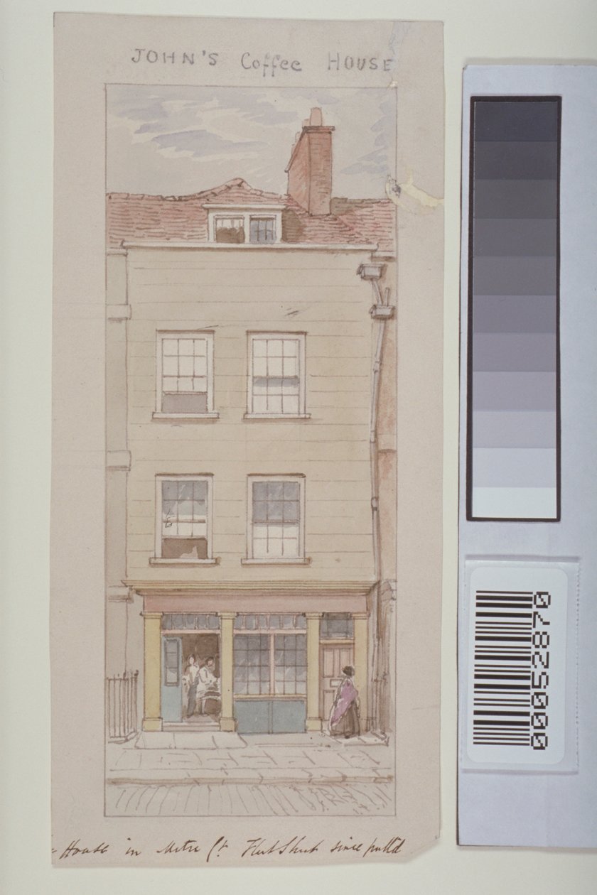 Veduta di Mitre Court, Fleet Street, che mostra la John