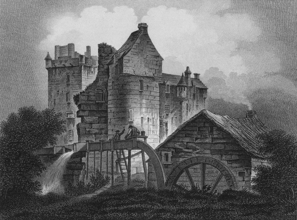 Castello di Elcho, 1803 da James Fittler