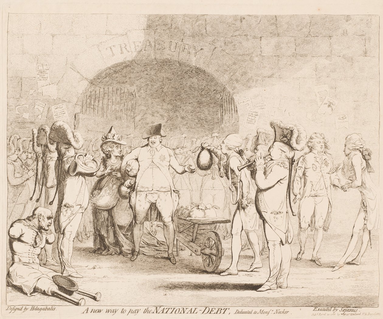 Un Nuovo Modo per Pagare il Debito Nazionale da James Gillray