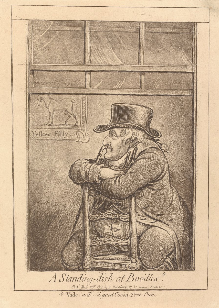 Un piatto da portata da Boodles da James Gillray