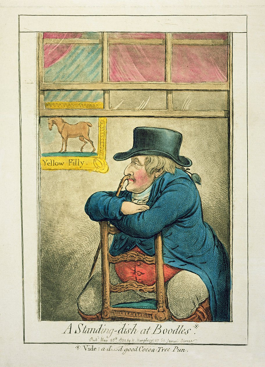 Un piatto a Boodles, pubblicato da Hannah Humphrey, 1800 da James Gillray
