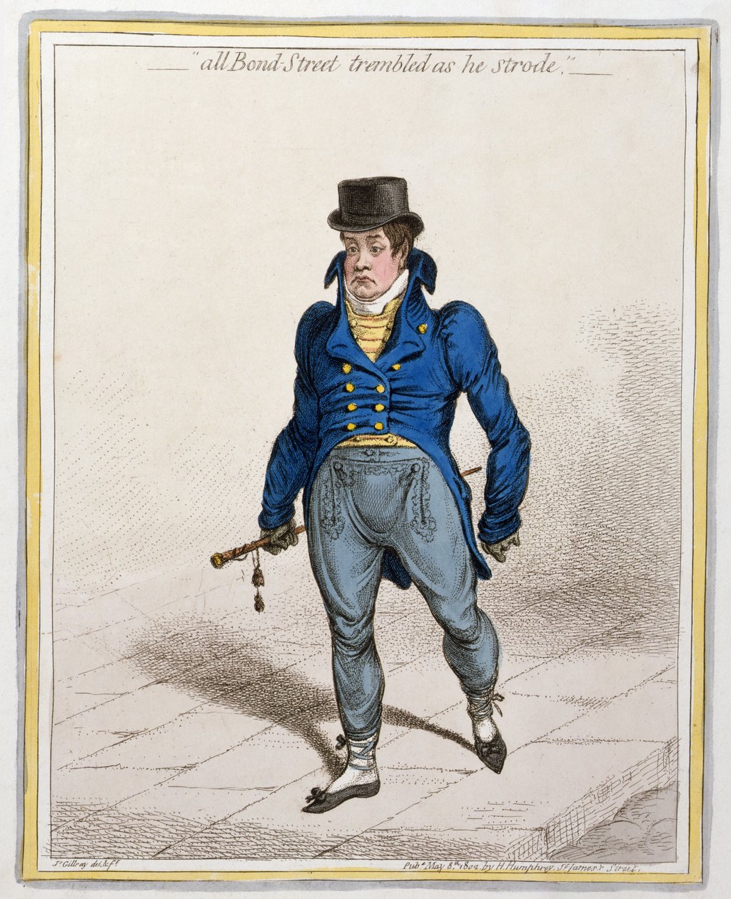 Tutta Bond Street Tremava mentre Avanzava da James Gillray