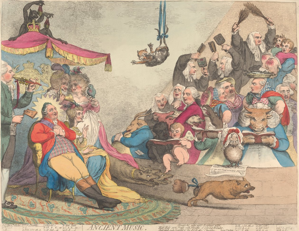 Musica antica da James Gillray