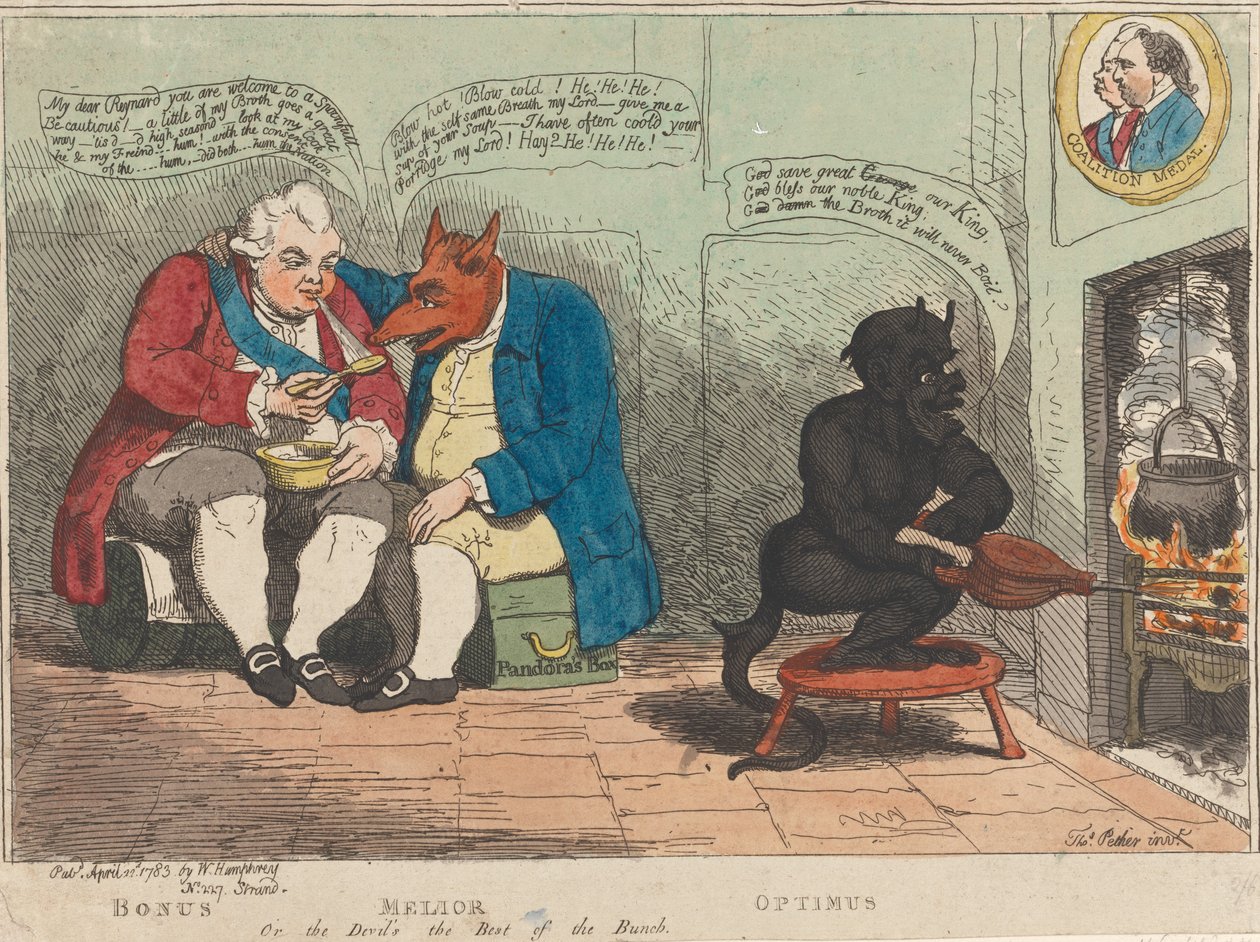Bonus - Melior - Optimus, oder der Teufel ist der Beste der Gruppe da James Gillray