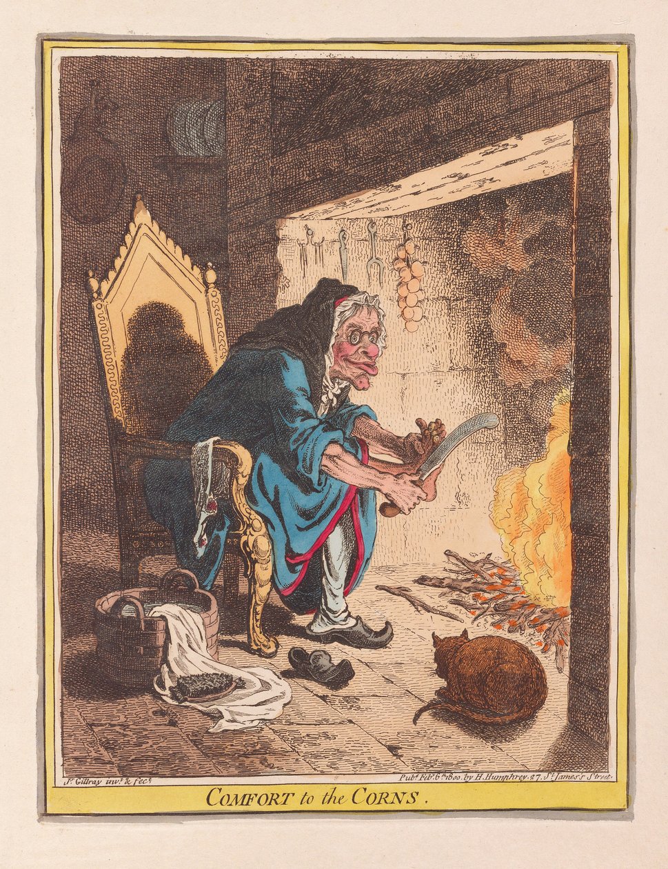 Conforto per i calli da James Gillray