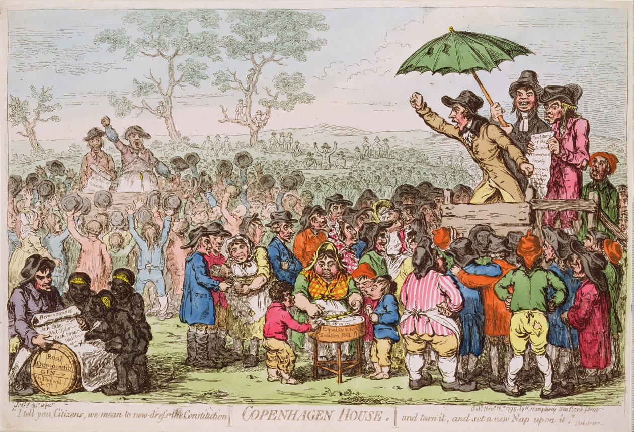 Copenhagen House pub. di H. Humphrey, 1795 da James Gillray
