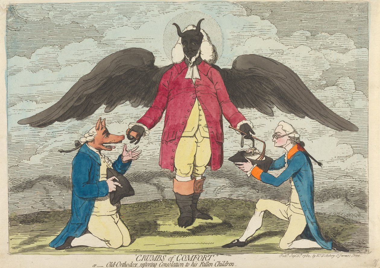 Briciole di conforto, - ovvero - Il Vecchio Ortodosso che restituisce consolazione ai suoi figli caduti da James Gillray