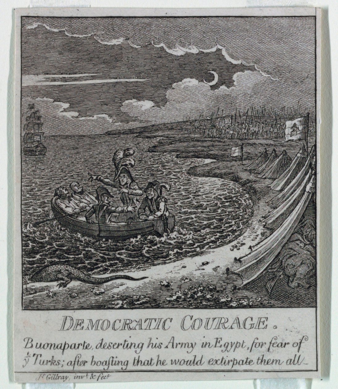 "Democrazia, o uno schizzo di da James Gillray