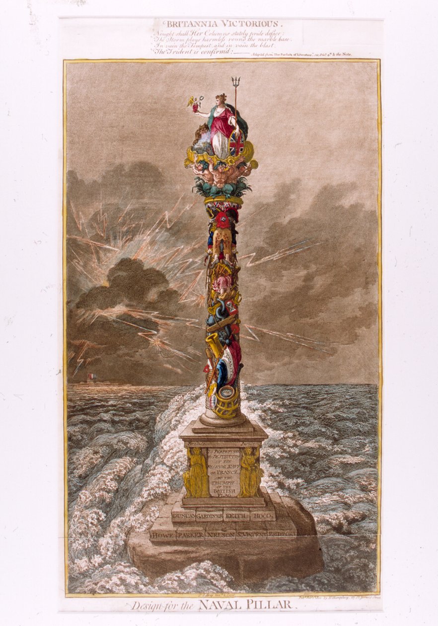 Progetto per il Pilastro Navale, 1800 da James Gillray