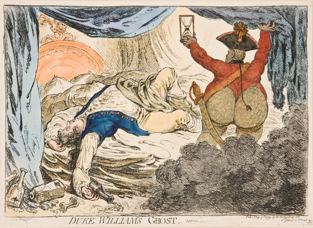 Il fantasma del duca Guglielmo da James Gillray