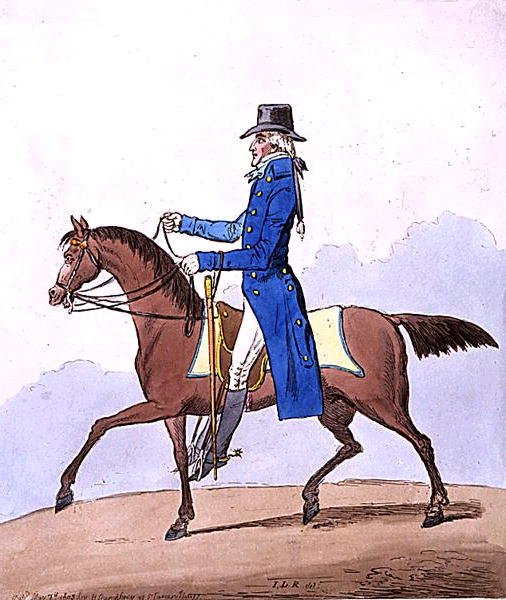 Eleganza equestre, o un nobile scozzese metamorfosato da James Gillray