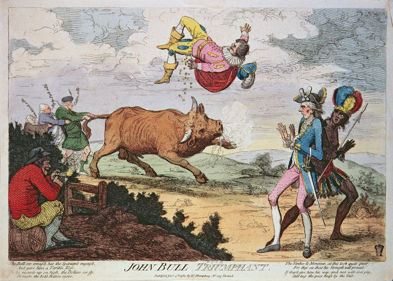 John Bull trionfante, pubblicato da William Humphrey, 4 gennaio 1780 da James Gillray