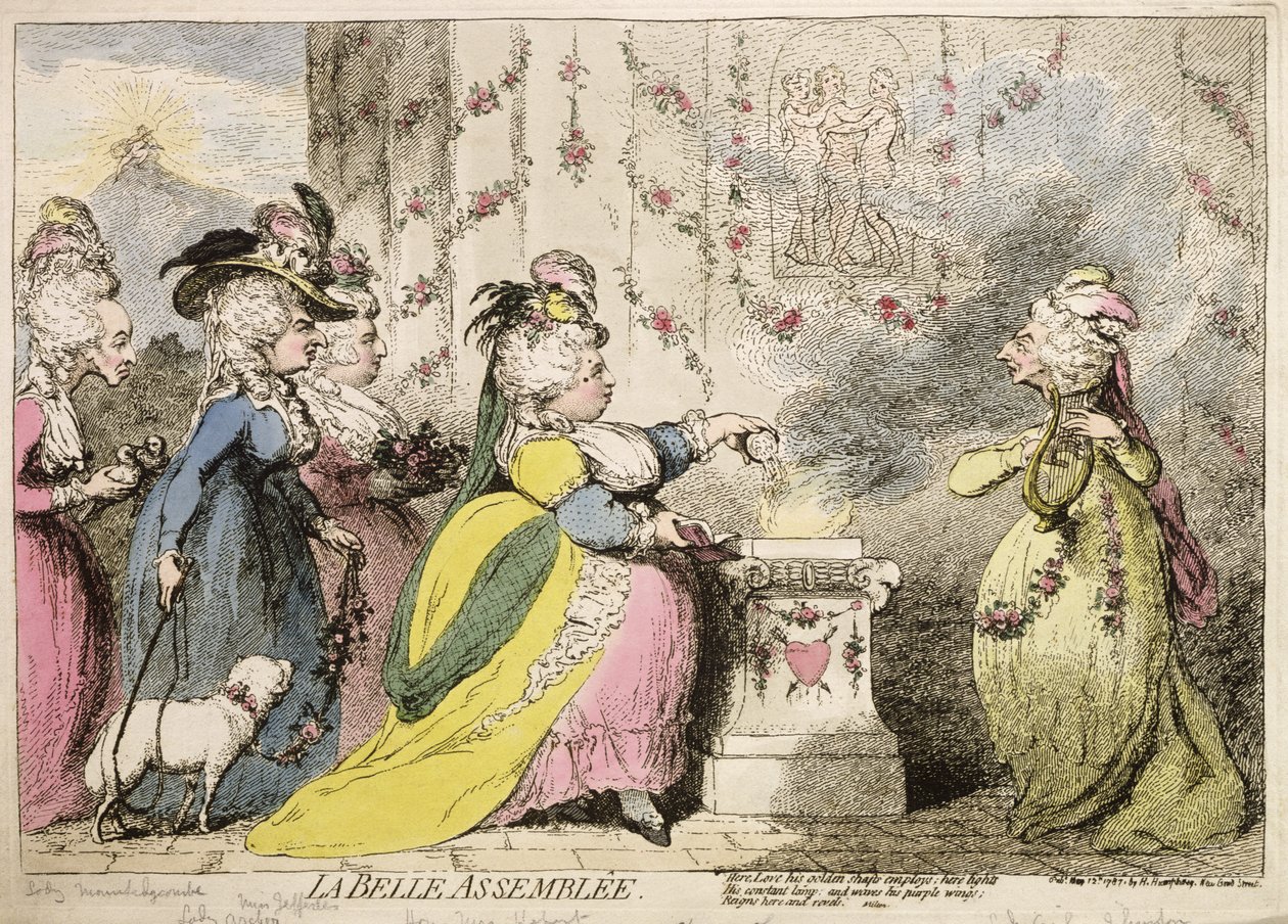 La Belle Assemblee, pubblicato da Hannah Humphrey nel 1787 da James Gillray
