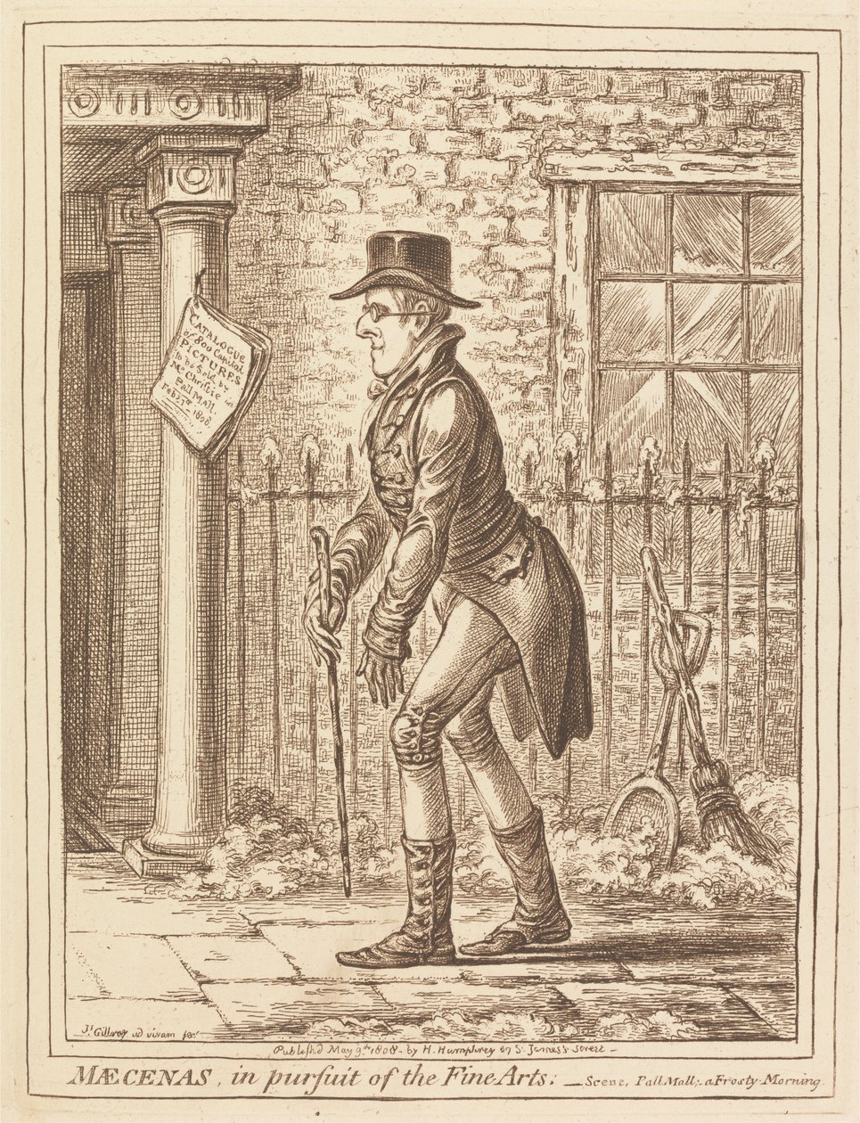 Mecenate, all’insegna delle belle arti da James Gillray