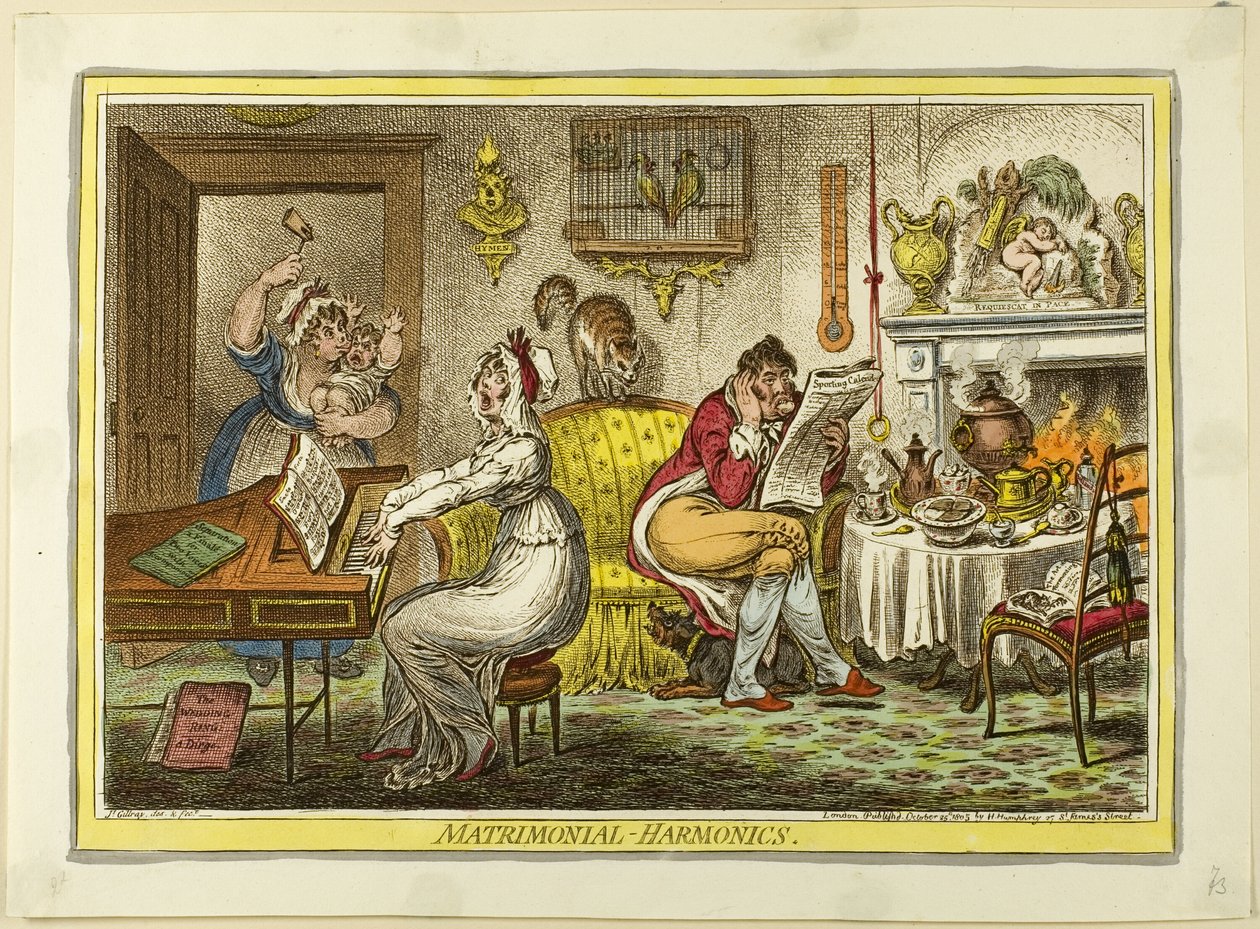 Matrimoniali-Armonici da James Gillray