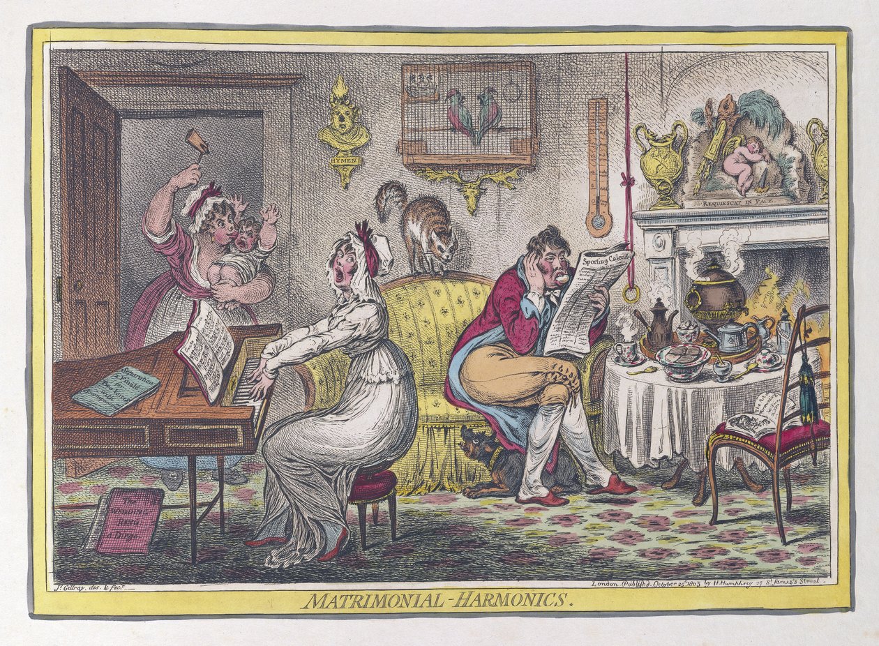 Armonie matrimoniali da James Gillray