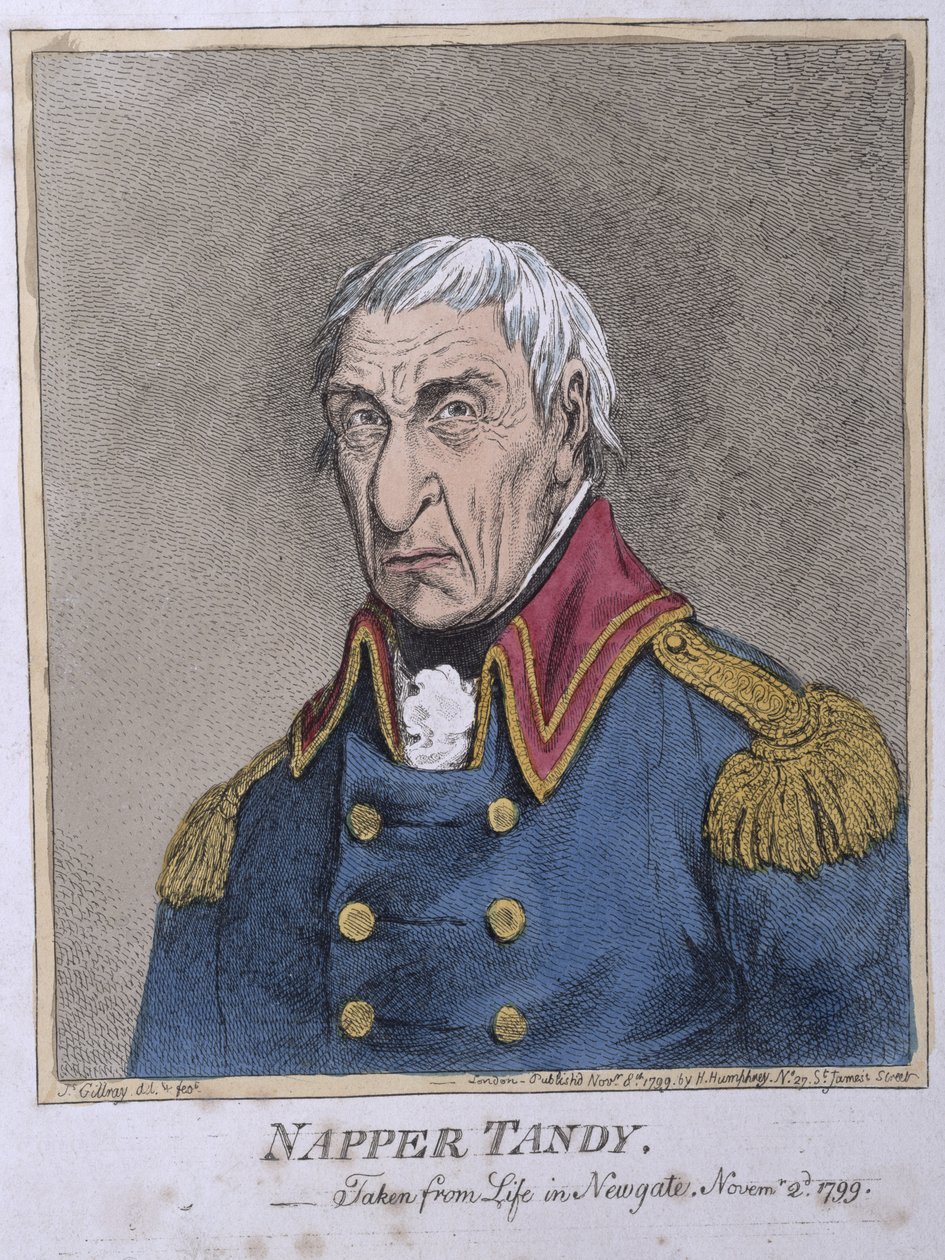 Napper Tandy (1740-1803) pubblicato da Hannah Humphrey nel 1799 da James Gillray