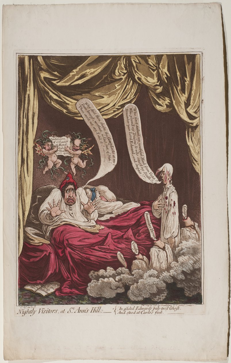 Visitatori notturni a St Anns Hill, 1798 da James Gillray