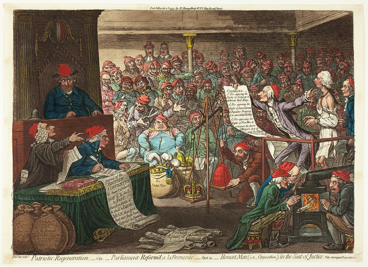 Rigenerazione patriottica, ovvero - Parlamento riformato, alla francese... da James Gillray